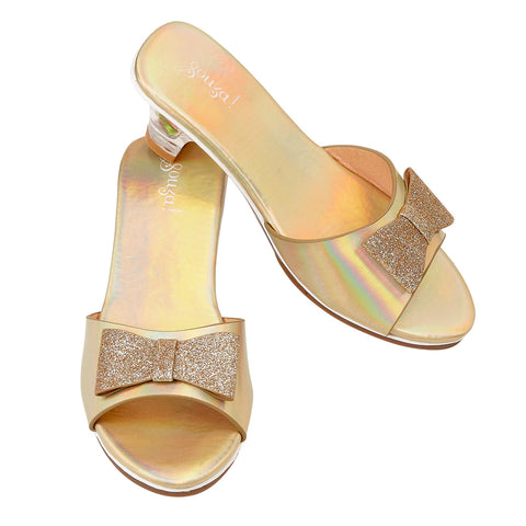 Souza Slipper Heels Ice Queen Size 27/28 | Gold Metallic