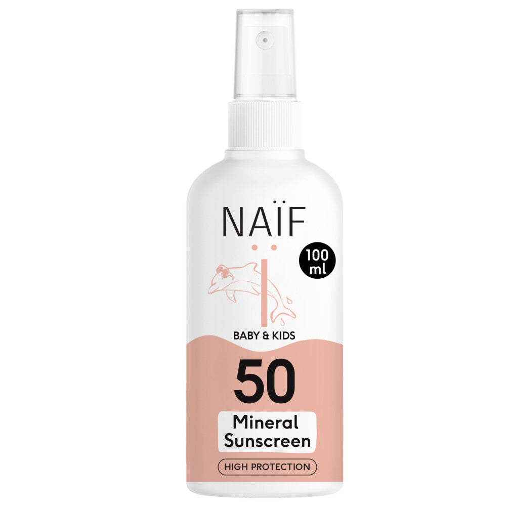 Naïf Mineral Sunscreen Spray For Baby & Kids SPF50 | 100ml