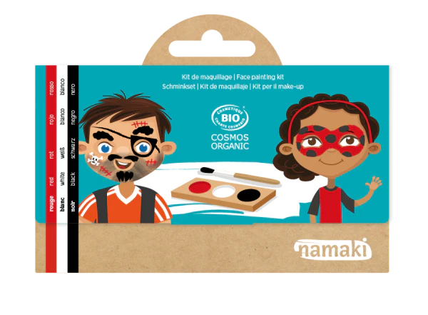 Namaki Face Paint Set 3 Colors | Pirate & Ladybug