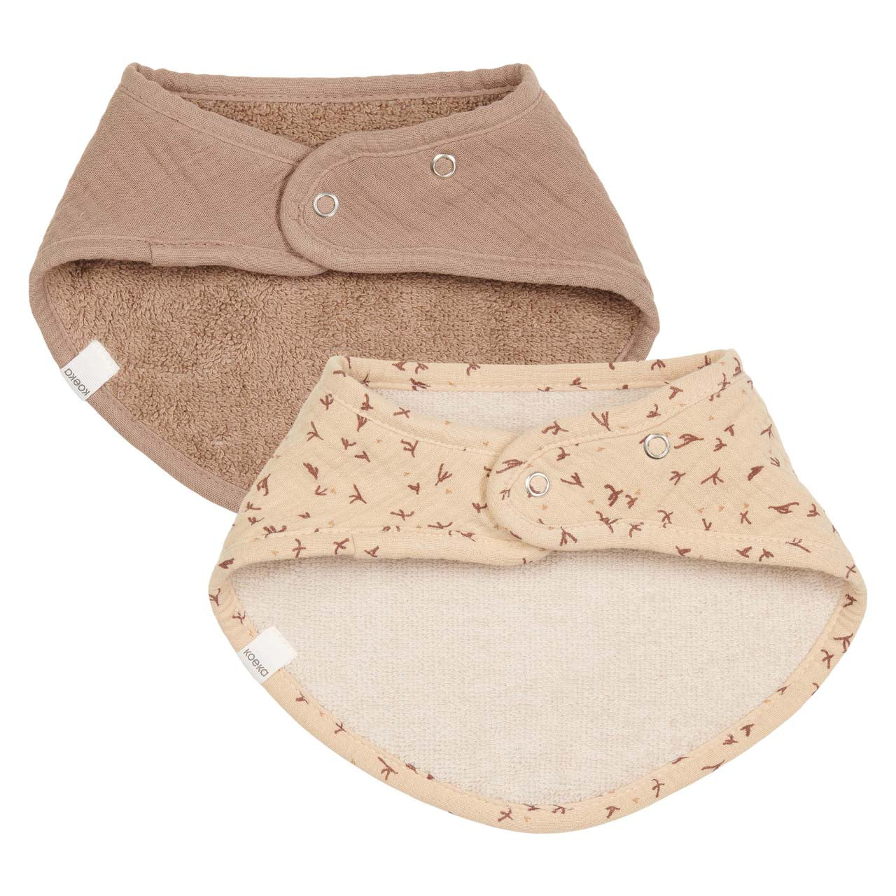 Koeka Bandana Sjaal Slab 2-Pack Trail | Beige/Caffe