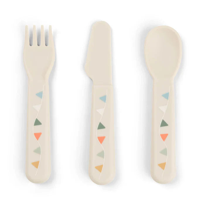Done By Deer Foodie Cutlery Set | Celebration Sand