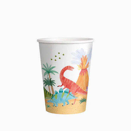 Oh yes Set Cardboard Cups 10pcs | Baby Dinosaurs