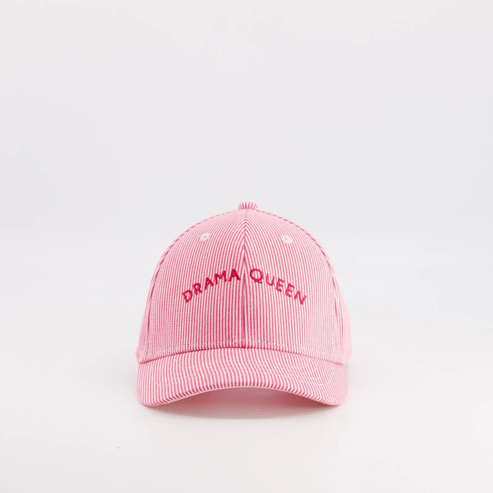 Chamaye Cap Adults | Drama Queen Fuschia Stripped