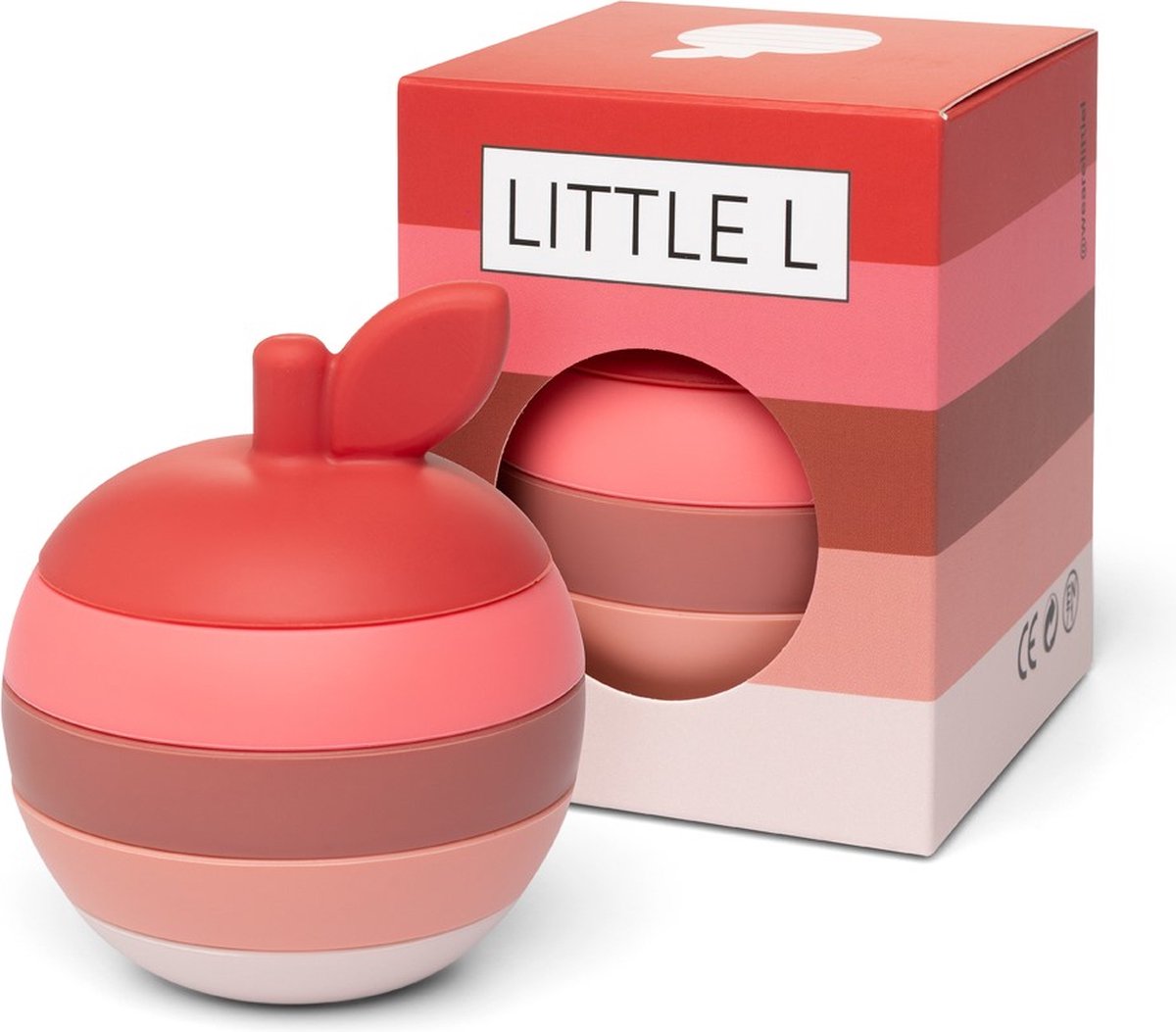 Little L Appel Rood en Roze