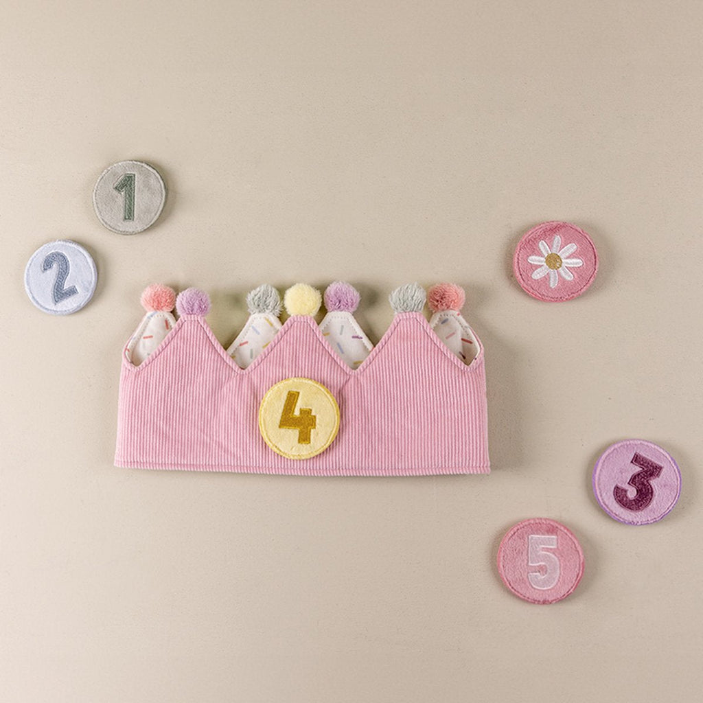 Little Dutch Birthday Crown With Numbers | Pink