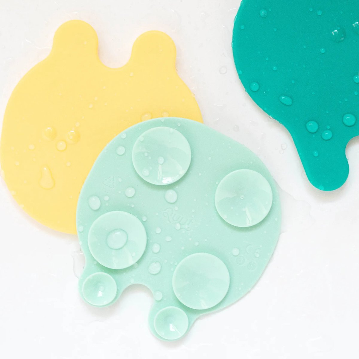 Quutopia Grippi Anti-Slip Buddies Bath Play | Jellyfish Green/Yellow