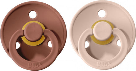 Bibs Pacifier 0+M Size 1 | Woodchuck /Blush