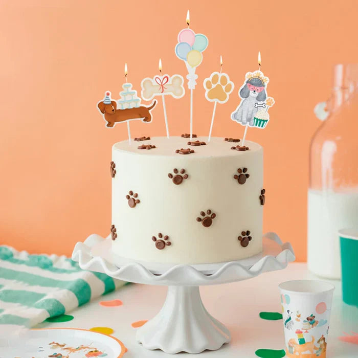 Oh yes set 5 candles | Puppies