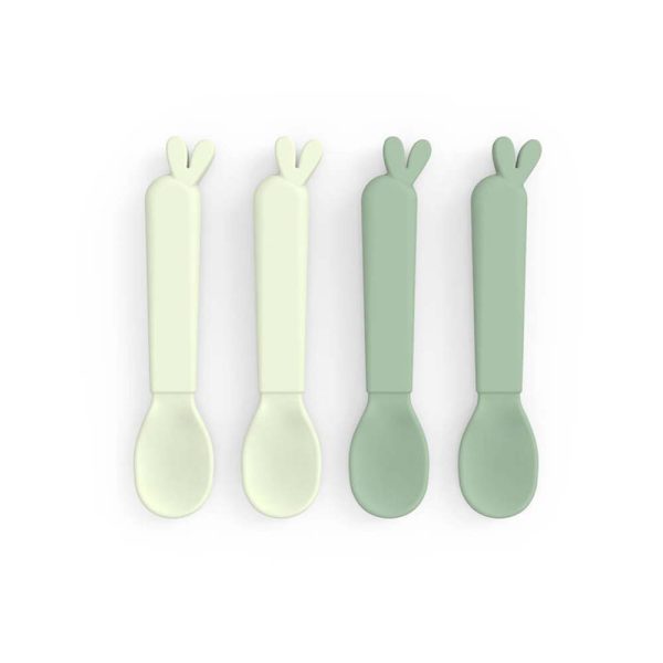 Done By Deer Kiddish Spoon Set 4pcs | Lalee Green