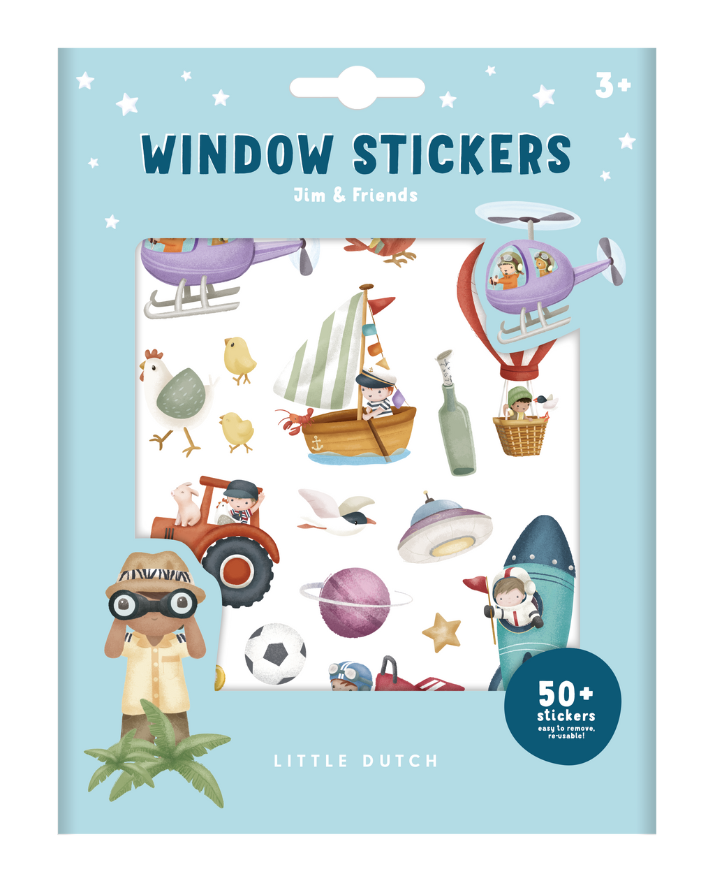 Little Dutch Window Stickers | Jim & Friends