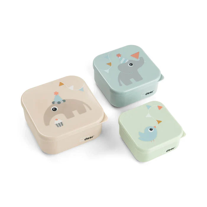 Done By Deer Snack Box Set 3pcs | Celebration Colour Mix