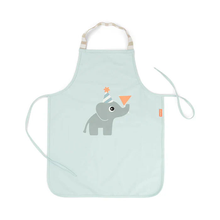 Done By Deer Waterproof Children's Apron | Celebration Blue