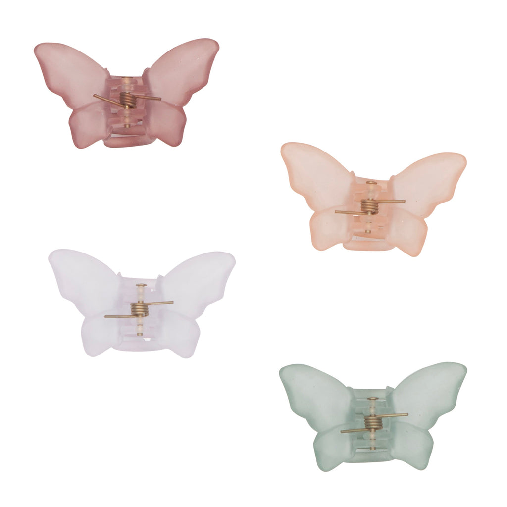 Mimi & Lula Hair pegs Dinos & Butterflies | Frosted Butterfly Bulldogs