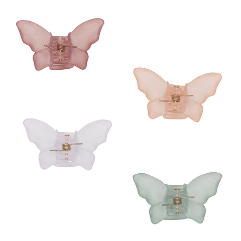 Mimi & Lula Hair pegs Dinos & Butterflies | Frosted Butterfly Bulldogs