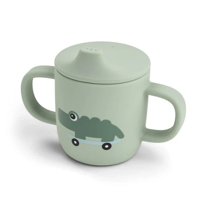 Done By Deer Silicone Spout Cup | Playground Green