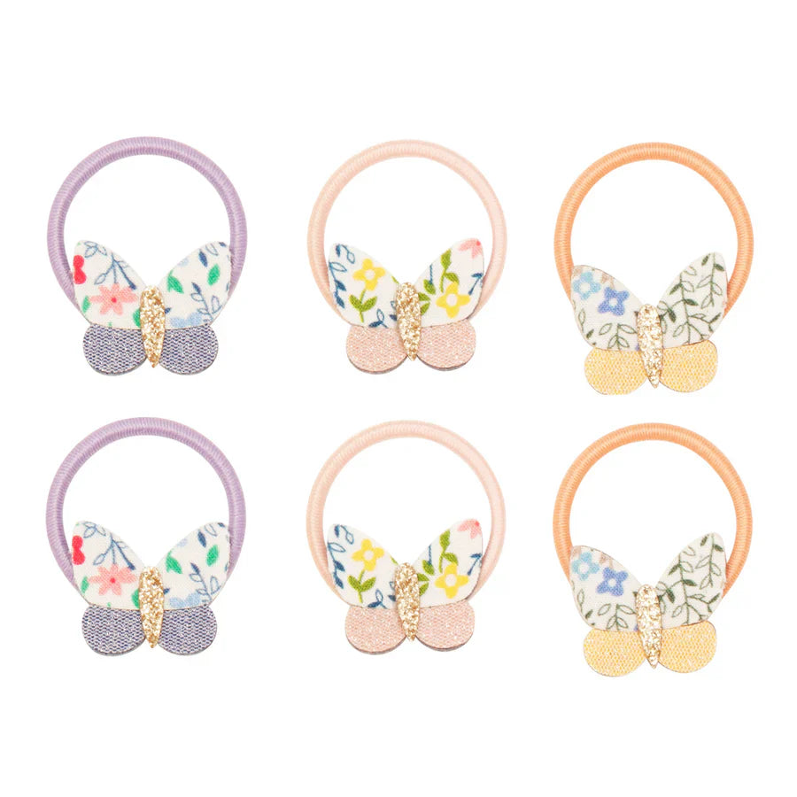 Mimi & Lula Betty Butterfly Mini Hair Elastics Multi