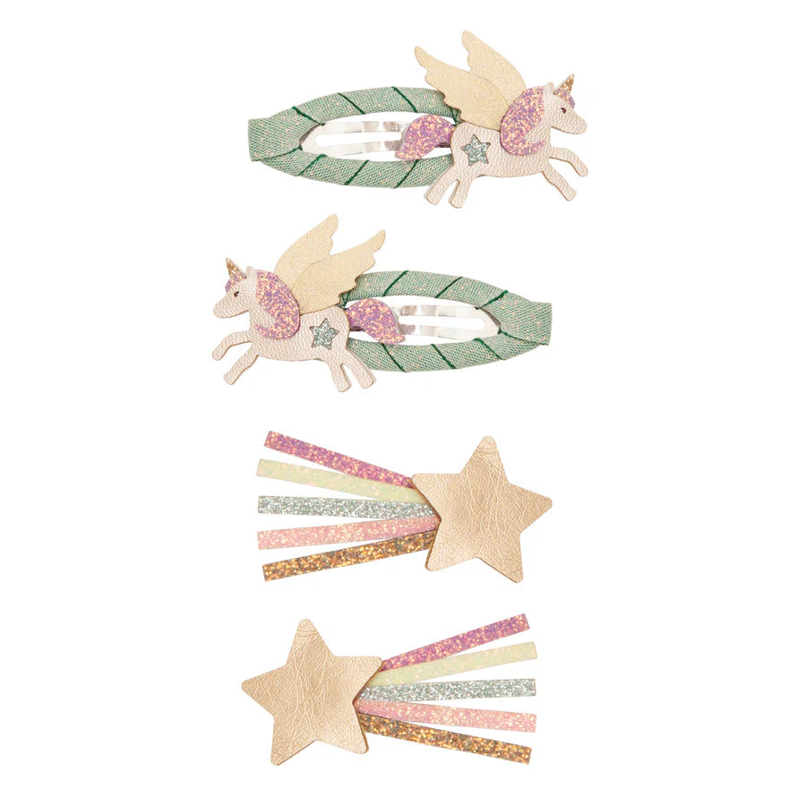 Mimi & Lula Unicorn Hair Clips Pastel Multi