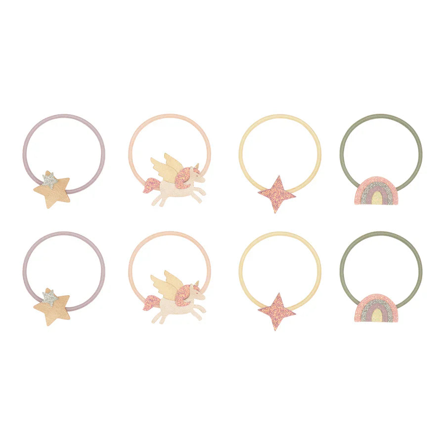 Mimi & Lula Unicorn Mini Hair Elastics Pastel Multi