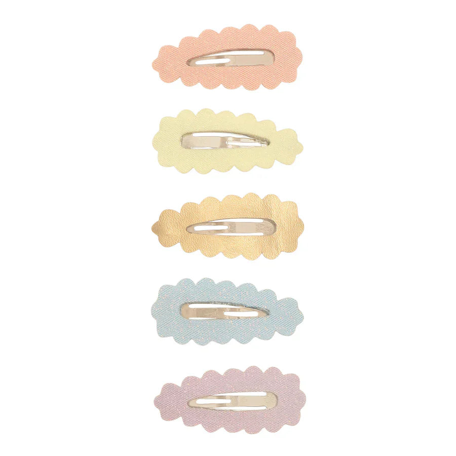 Mimi & Lula Serrated Mini Hair Clips Pastel Multi