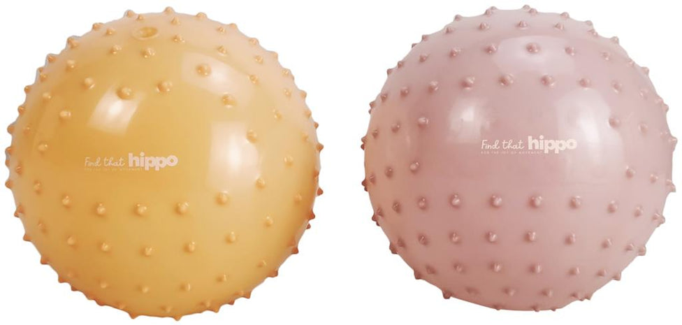 Find That Hippo Sensory Balls Set 2 | Pink brown /Red brown