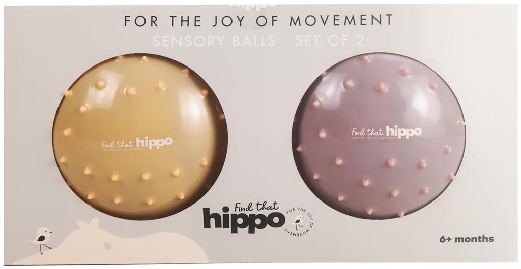 Find That Hippo Sensory Balls Set 2 | Pink brown /Red brown