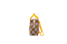 Sticky Lemon Backpack Small | Farmhouse Checkerboard Blooming Purple + Soil Green