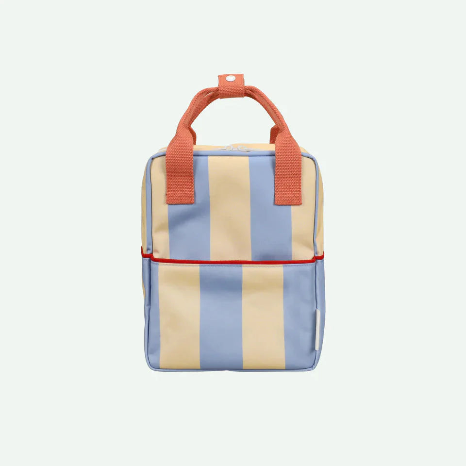 Sticky Lemon Backpack Small Envelope | Stripes Cloud Blue / Twiggy Beige