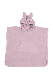 Kikadu Poncho | Rabbit Pale Rose GOTS