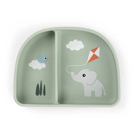 Done By Deer Stick&Stay Bowl with Compartments | Playground Green