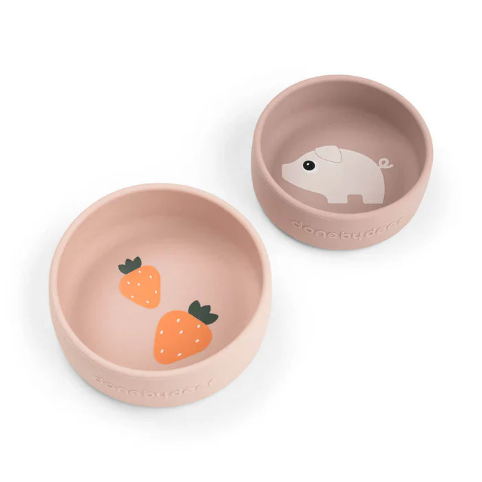Done By Deer Silicone Bowl Set 2pcs | Pigee Powder