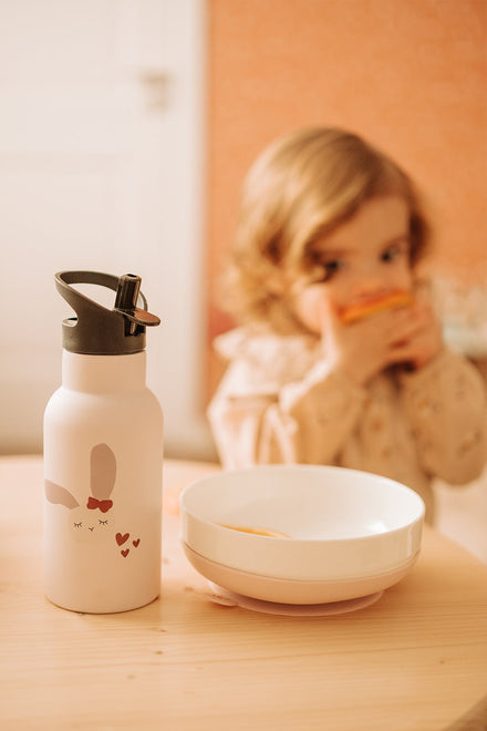 Kikadu Drinking Bottle | Rabbit Rose