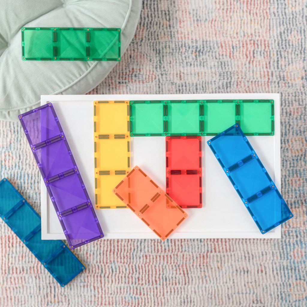 Connetix Tiles Rainbow Rectangle Pack | 18 PCS