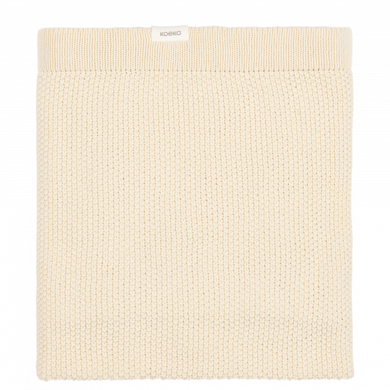 Koeka Cot Blanket 100x140 Lisbon | Powder White