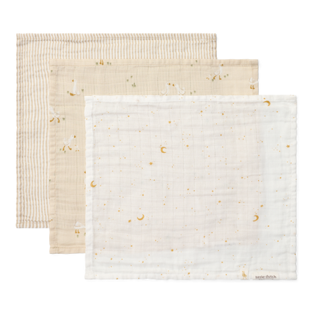 Little Dutch Swaddle Cloth Muslin Little Goose 120x120 | Beige