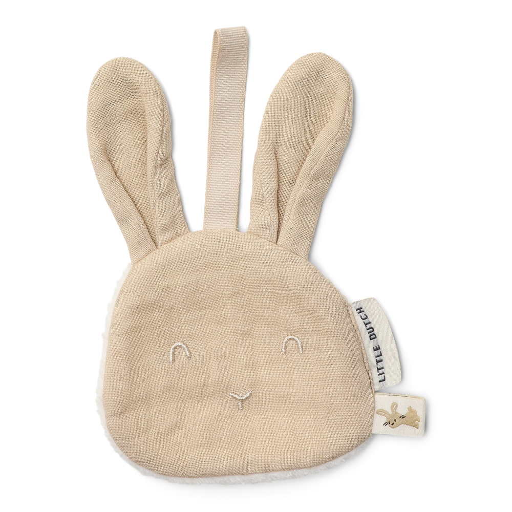 Little Dutch Pacifier Cloth Rabbit | Beige