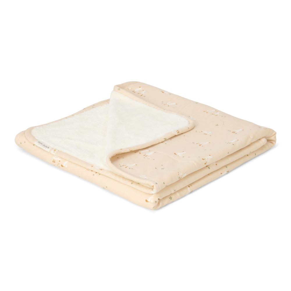 Little Dutch Crib Blanket Little Goose 70x100| Beige
