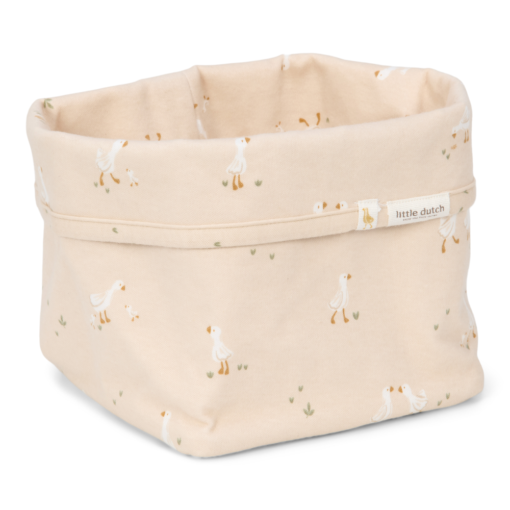 Little Dutch Storage Basket Small Little Goose | White