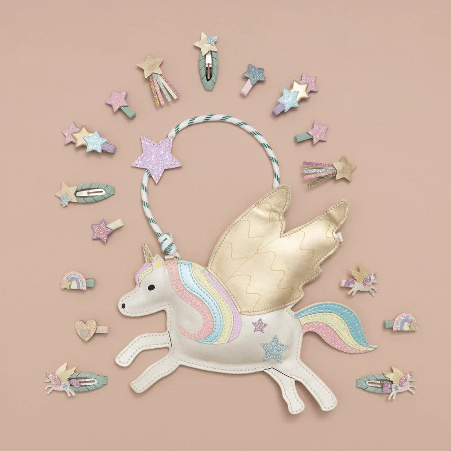 Mimi & Lula Unicorn Mini Hair Clips Pastel Multi