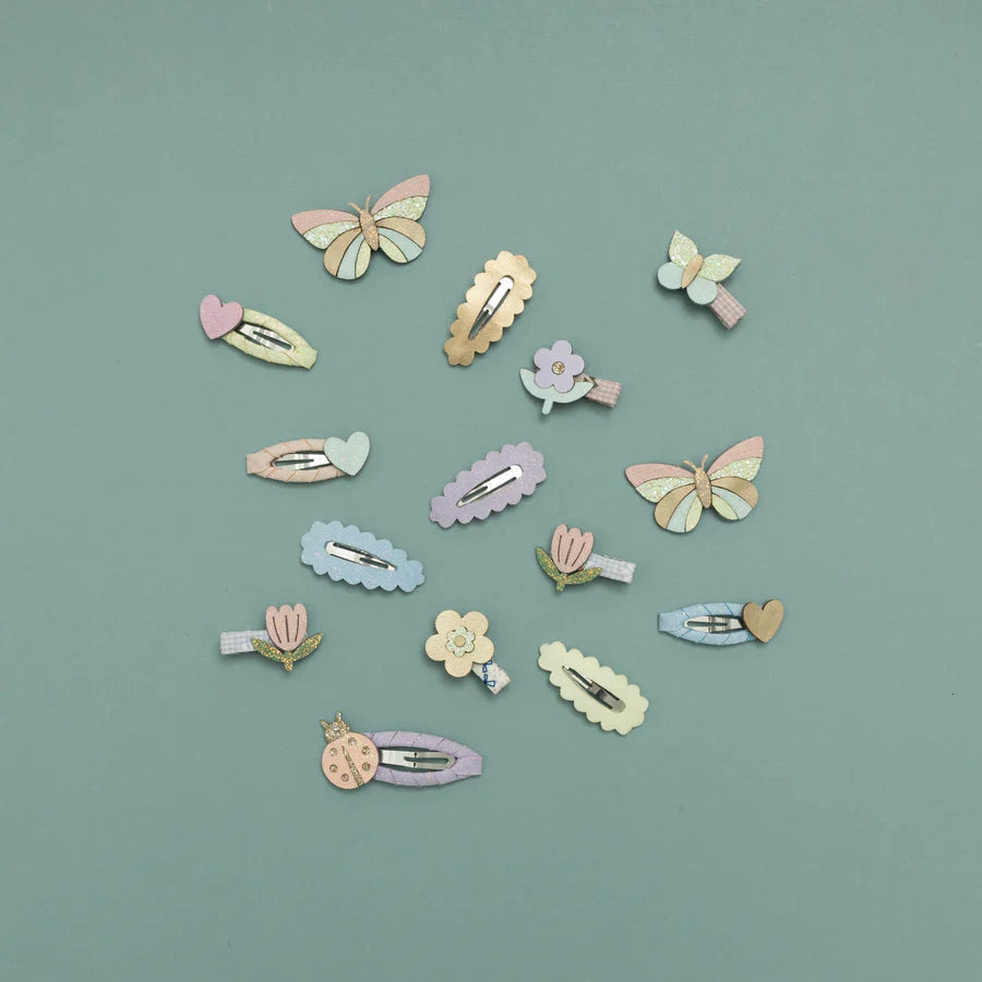 Mimi & Lula Serrated Mini Hair Clips Pastel Multi