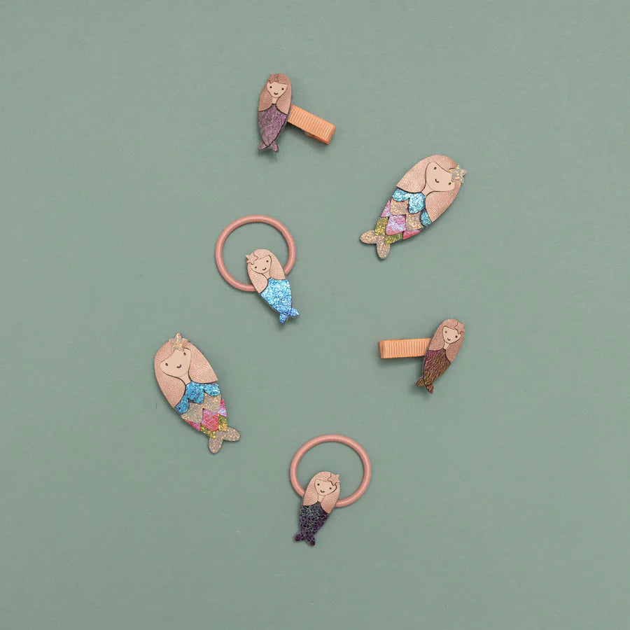 Mimi & Lula Mermaid Mini Hair Clips Multi