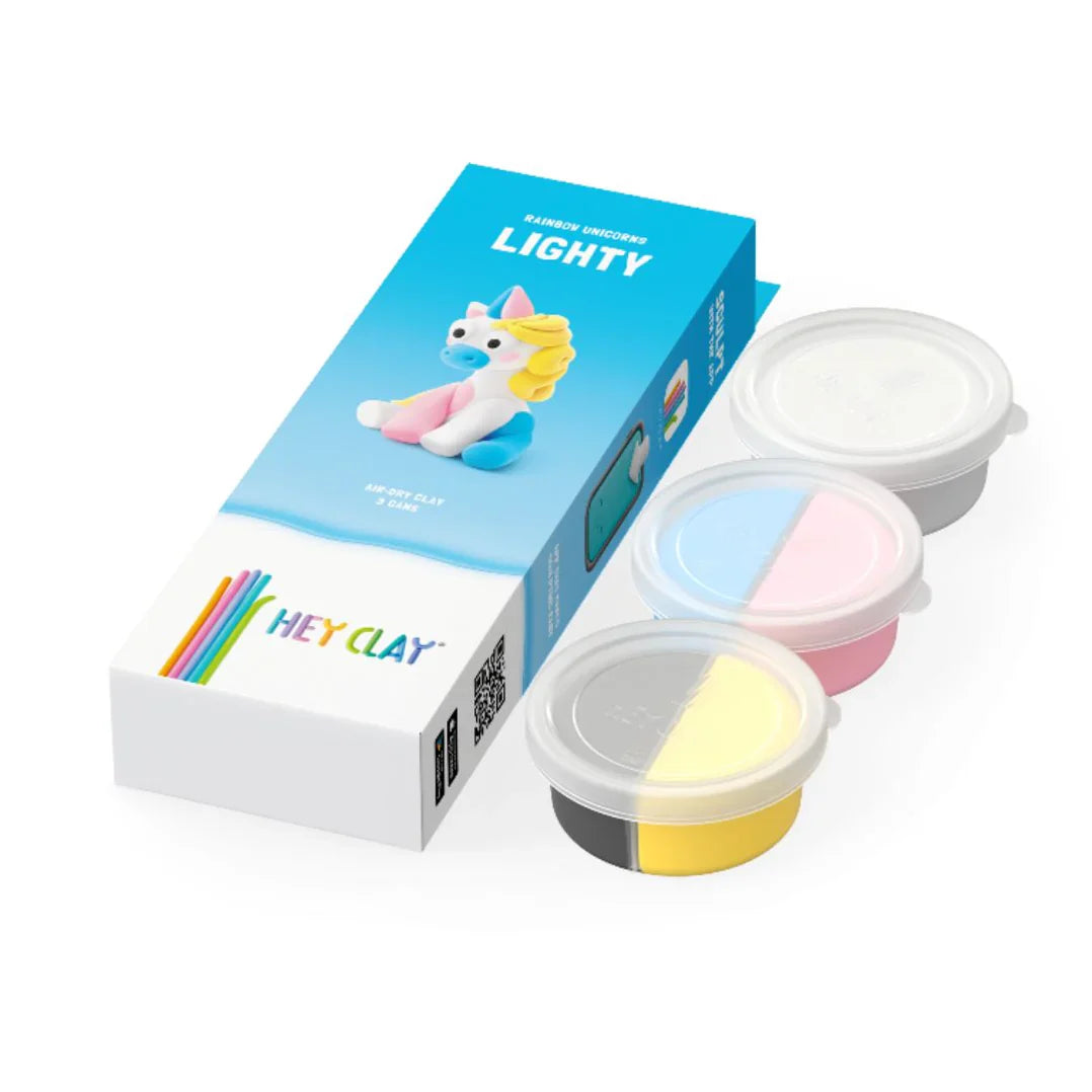 HeyClay Air-drying clay | Rainbox Unicorn Lighty