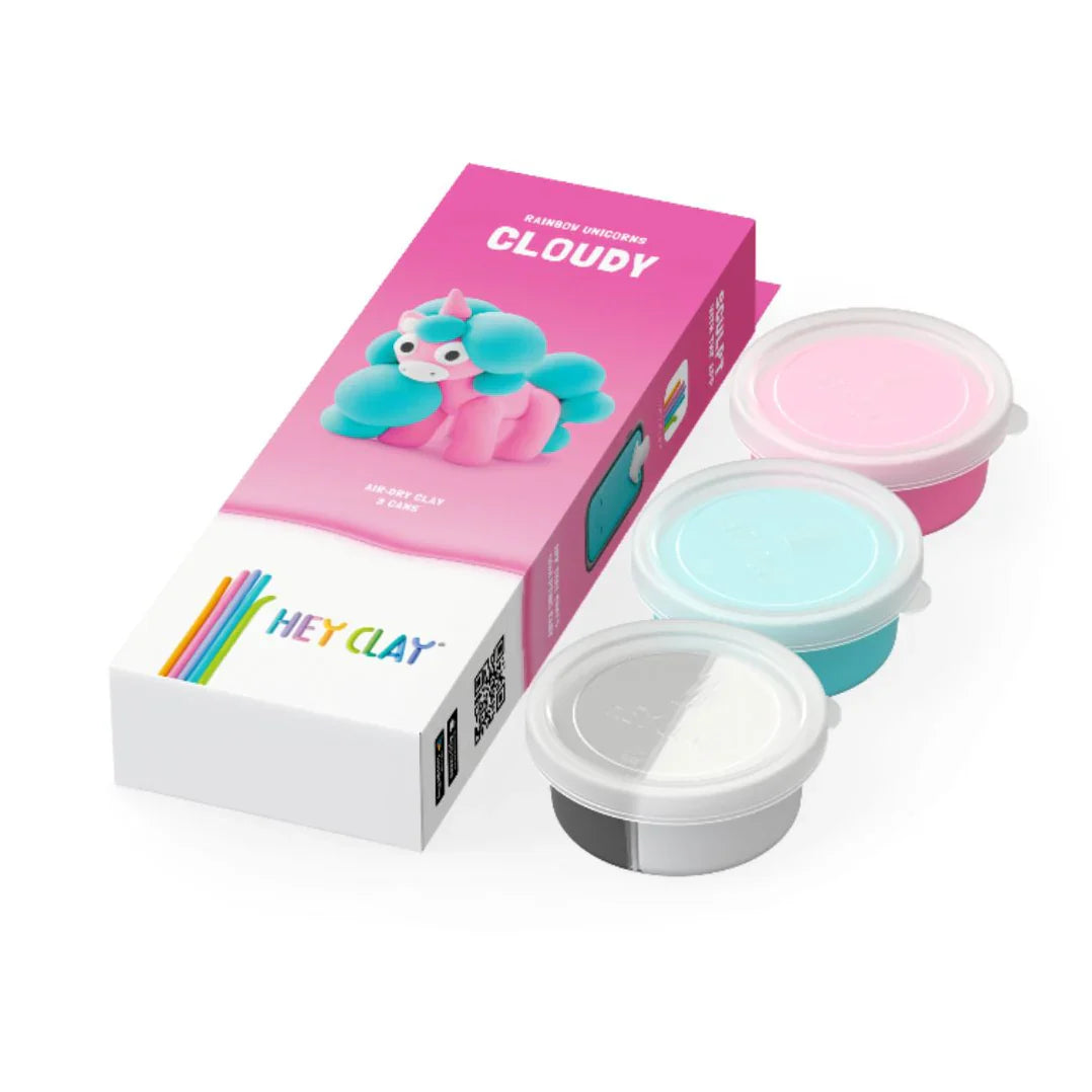 HeyClay Air-drying clay | Rainbox Unicorn Cloudy