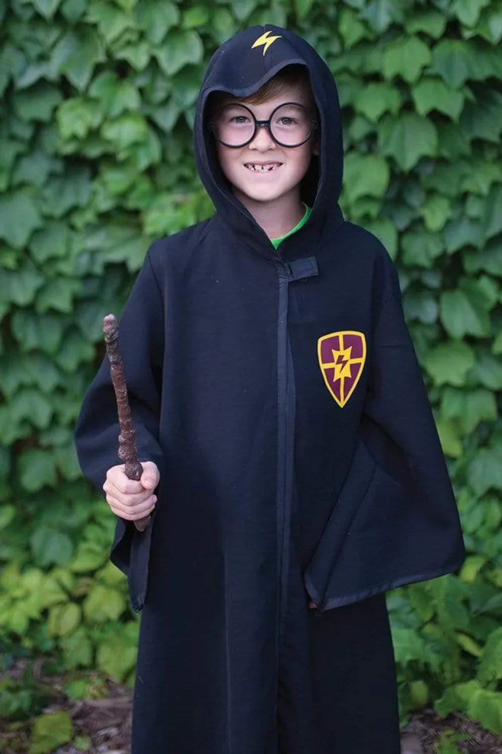 Great Pretenders Wizard Wizard Cloak & Glasses | 5-6Y