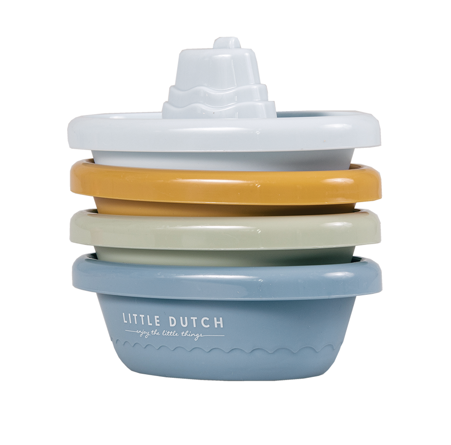 Little Dutch Badspeeltjes Stapelbare Bootjes | Blue