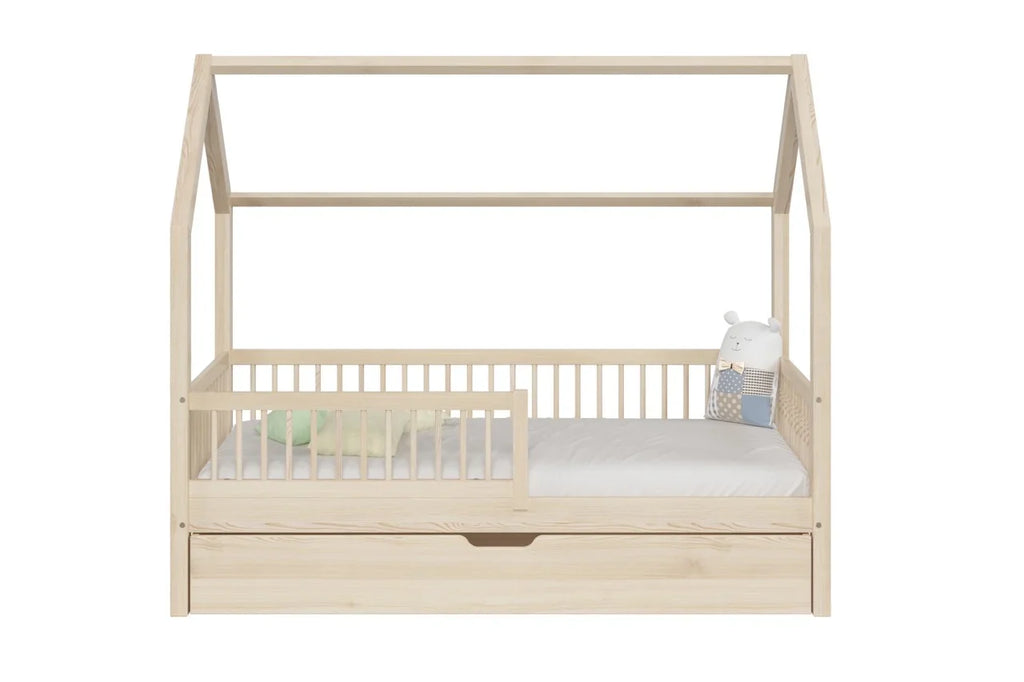 De Gele Flamingo Bed House Rio | Single with drawer for mattress 90x200cm