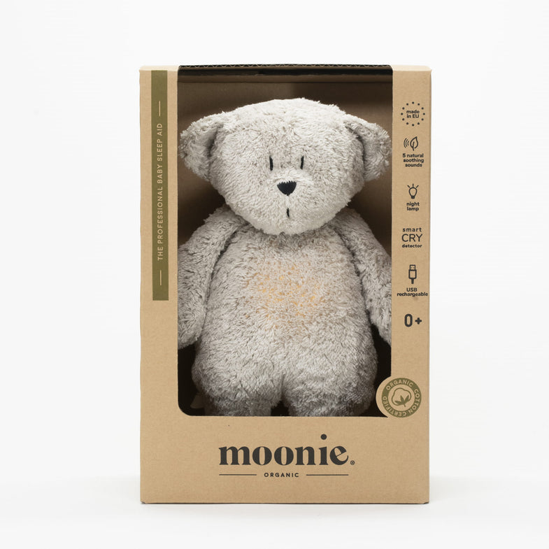 Moonie hug bear heartbeat and light | Grey Natur