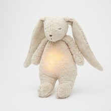 Moonie Plush Toy Heartbeat and Light | Bunny Organic Sand Natural