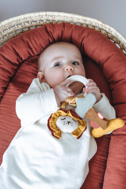 Kikadu Teething Ring with Sunset | Lion