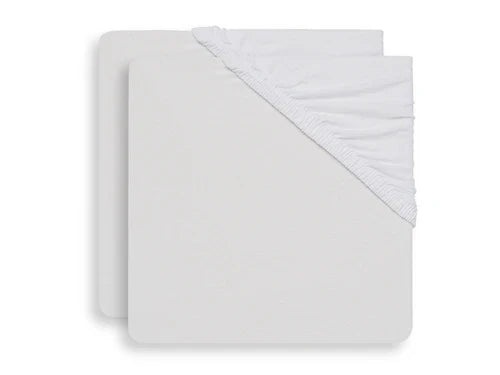 Jollein Jersey Fitted Sheet 40/50x80/90cm | White