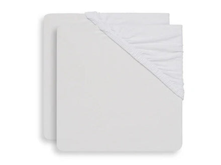 Jollein Jersey Fitted Sheet 40/50x80/90cm | White